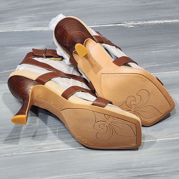 Franco Sarto Spool Heeled Sandal 5.5 M L-Rine‎ Dressy Sandal Ankle Straps - Picture 10 of 12
